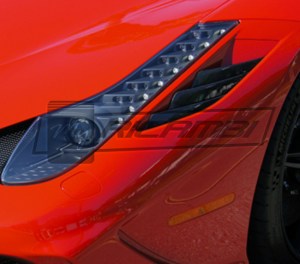 Ferrari 458 Speciale Carbon Fiber Bumper Air Outlet Fins